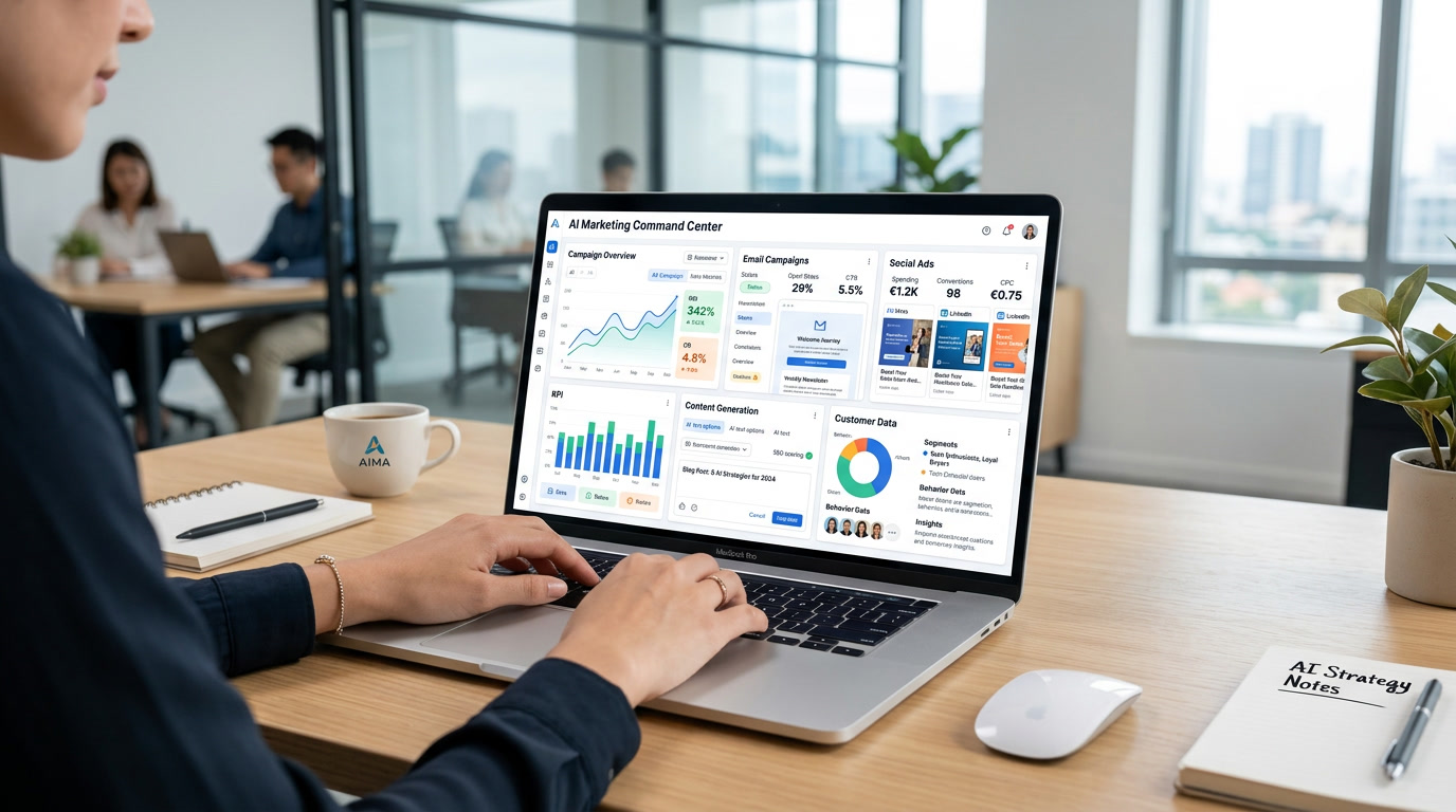 AI marketing: complete gids voor strategie, tools en ROI