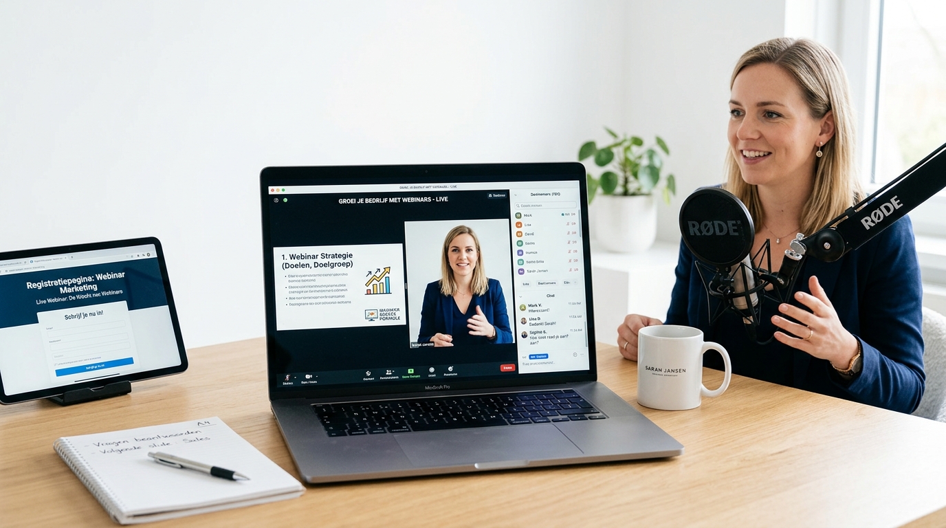 Webinar organiseren – Het complete stappenplan (+ checklist)