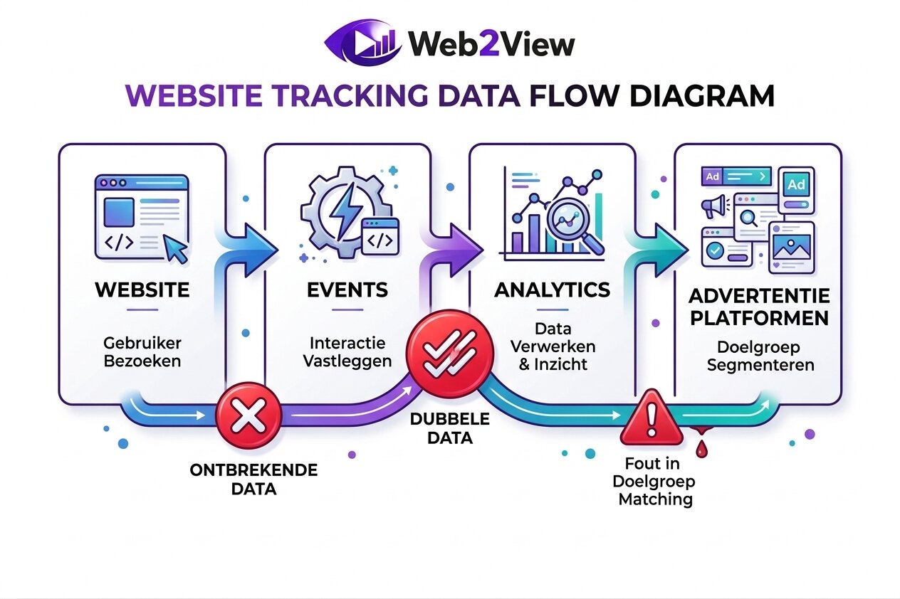 website tracking data flow diagram
