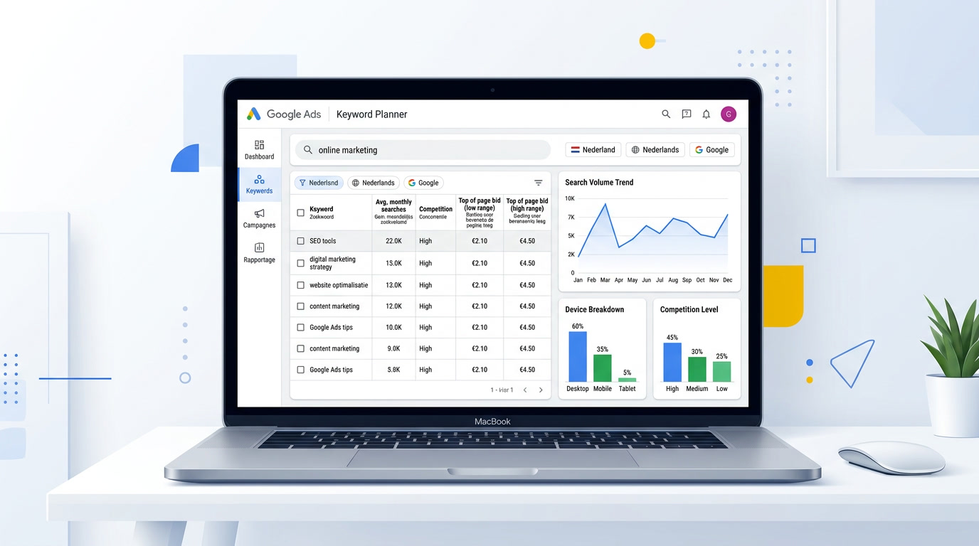 Google Keyword Planner | complete handleiding + praktische voorbeelden