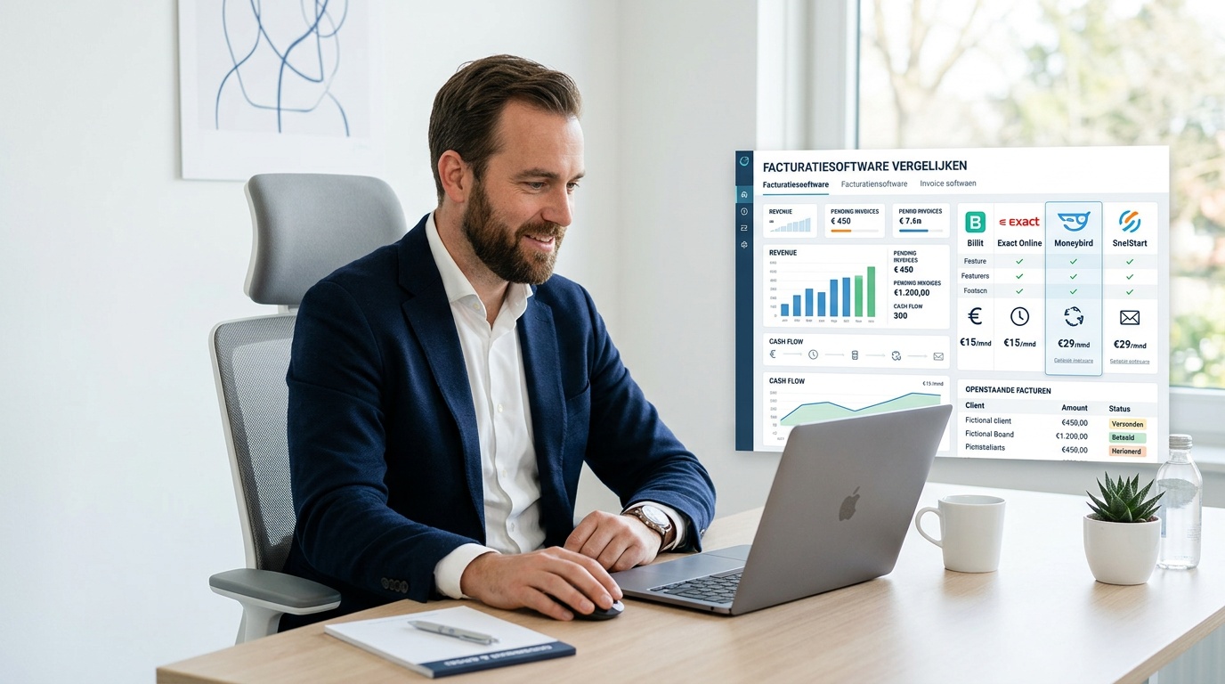 Beste facturatiesoftware: vergelijk de beste factuurprogramma’s voor zzp en mkb