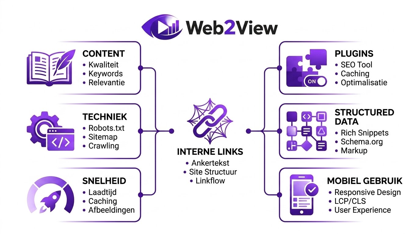 overzicht van de belangrijkste onderdelen van WordPress SEO