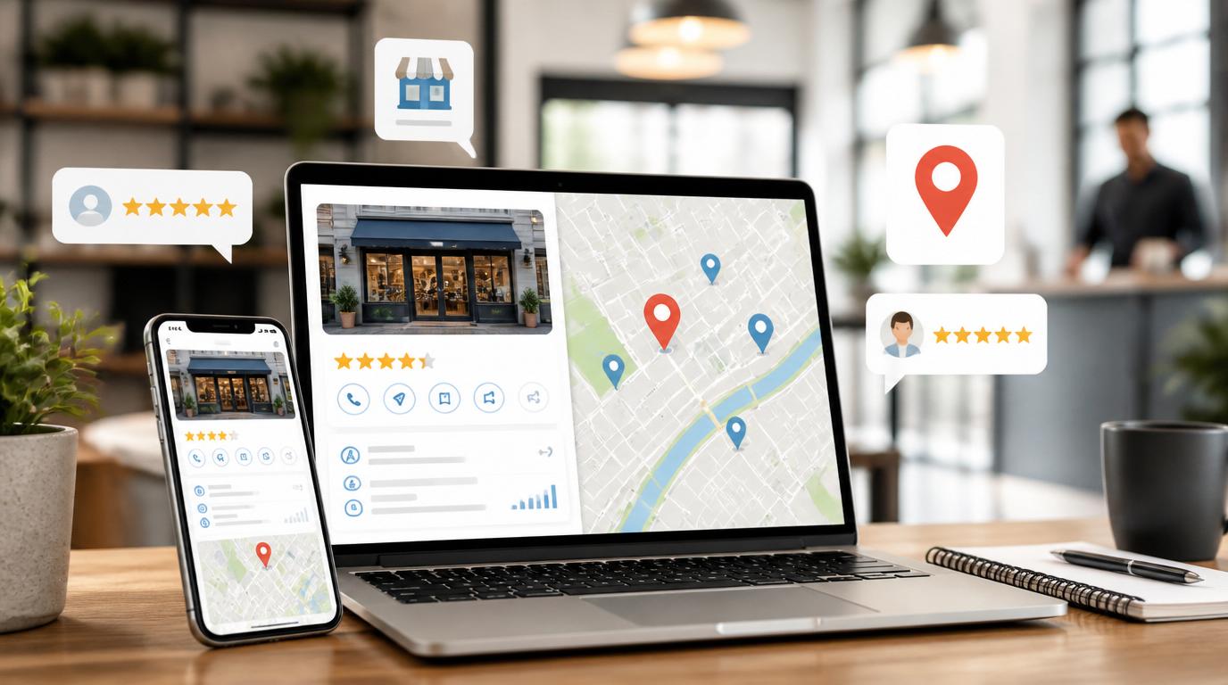 lokale SEO met Google Maps bedrijfsprofiel reviews en lokale zoekresultaten