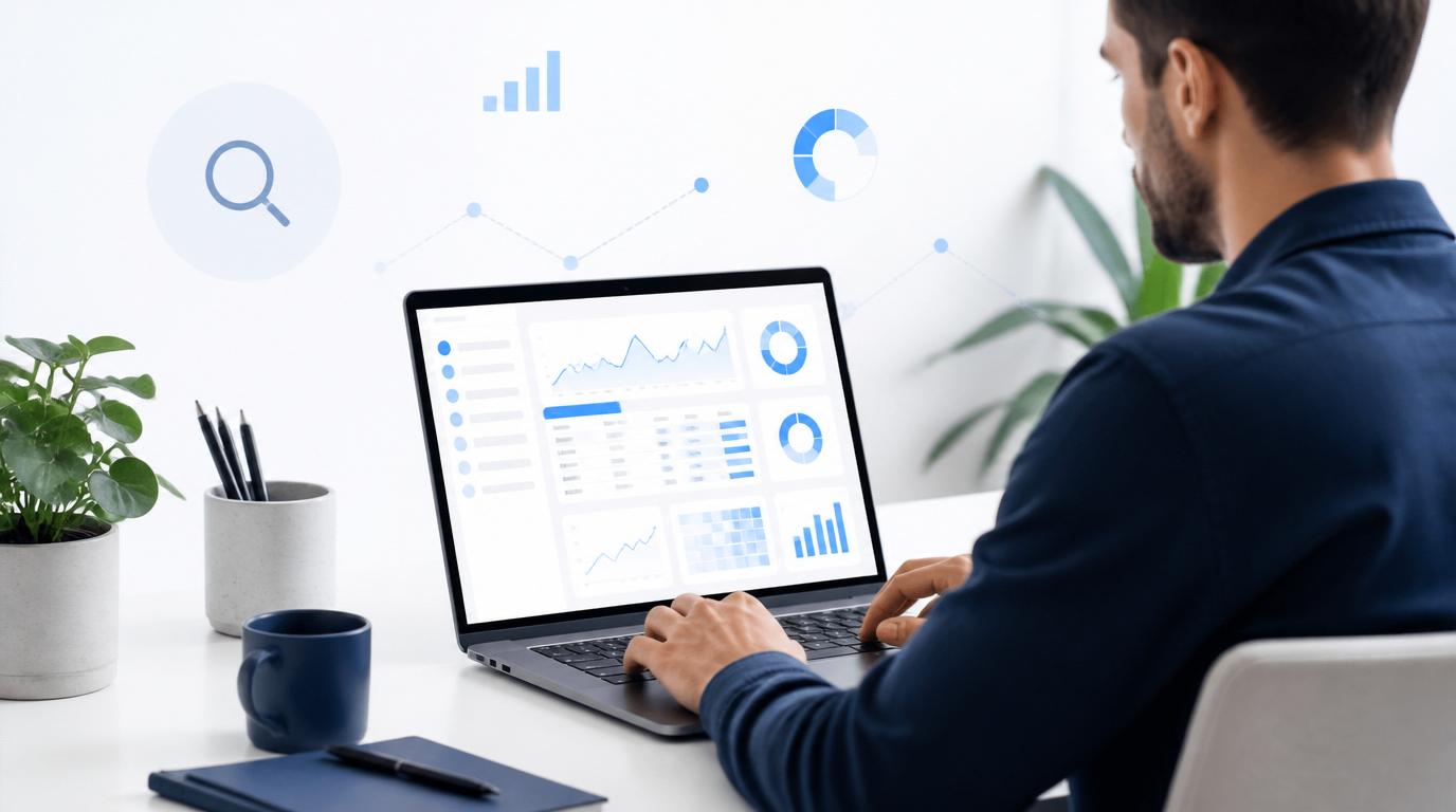 marketeer maakt een zoekwoordanalyse met zoekwoorden zoekvolume en contentplanning